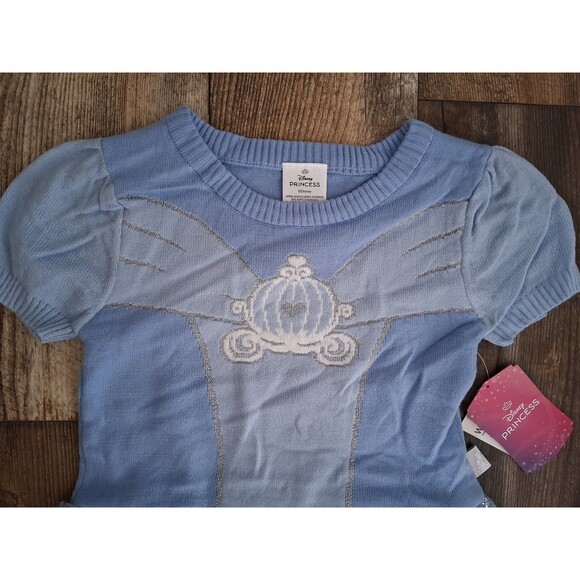 NEW! Disney Princess Cinderella Cosplay Sweater Dress, Size Small 6/6X - Picture 3 of 11